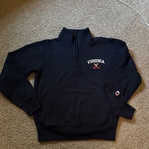 Champion Men's Zip-Up Sweater with Virginia logo